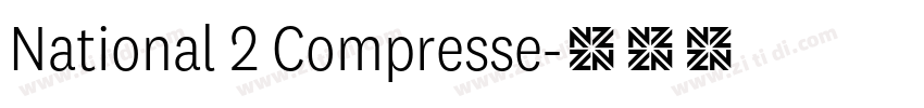National 2 Compresse字体转换